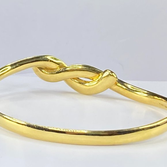 Tiffany & Co. 18K yellow gold Cummings twist knot bangle 40.0g 7.75" JR7874 - Picture 5 of 11